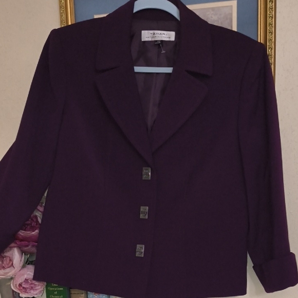 Tahari Arthur S Levine Jackets & Blazers - Chic Purple Women's Blazer/Jacket Career Party Formal Office